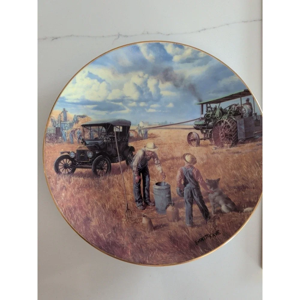 BOUNTIFUL HARVEST Plate Farming the Heartland Emmett Kaye Farming The Heartland.